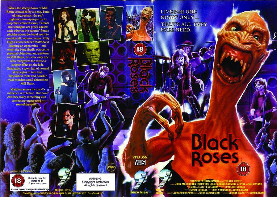 Black Roses vhs cover