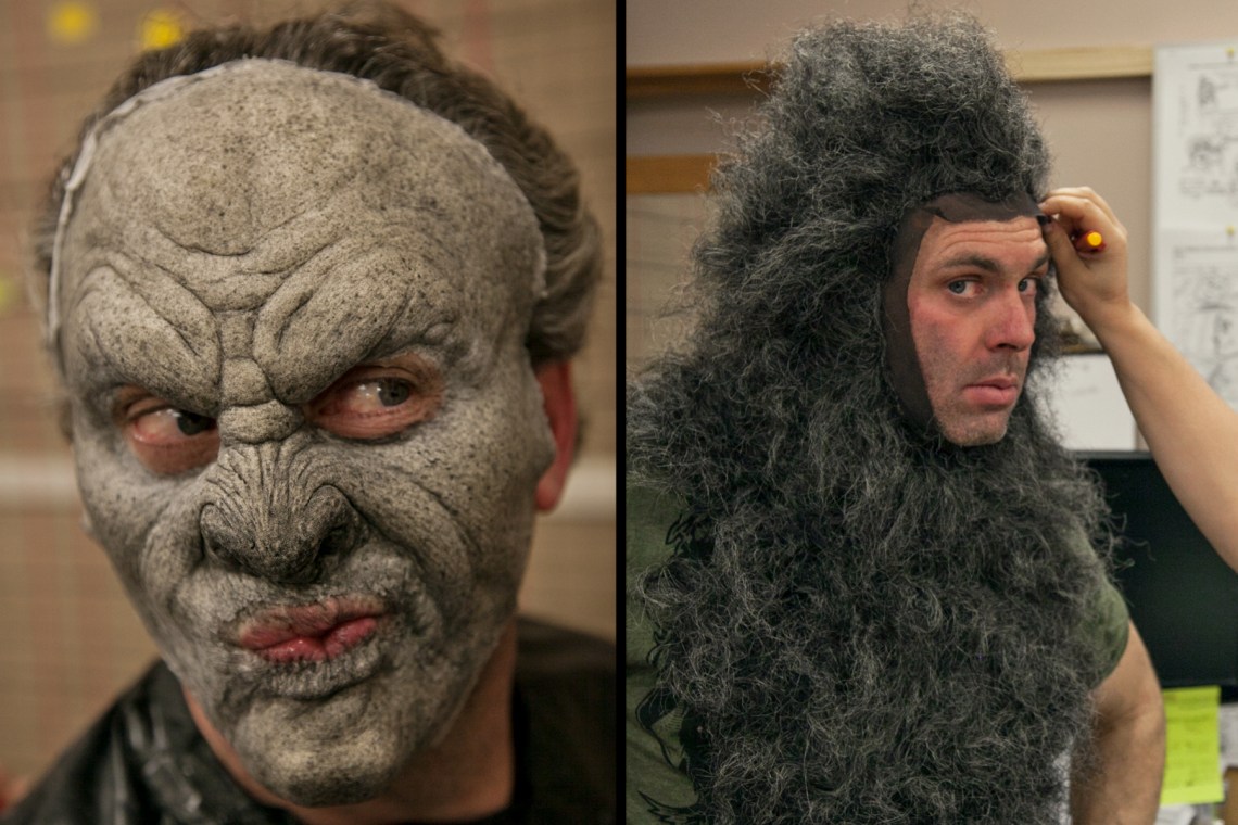 Behind the scenes WolfCop make-up