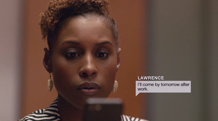 On-screen text message