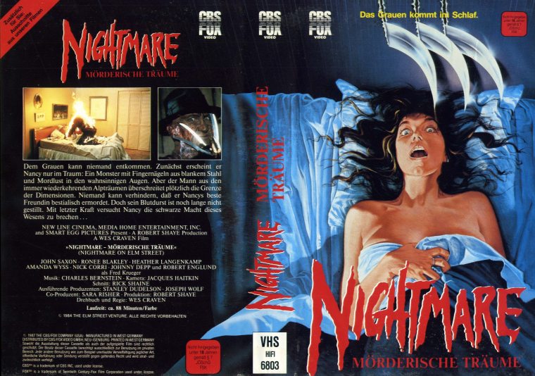 A Nightmare on Elm Street (1984) german vhs
