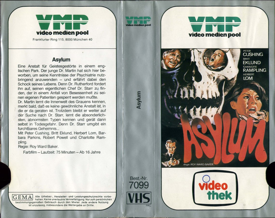 Asylum (1972) german vhs