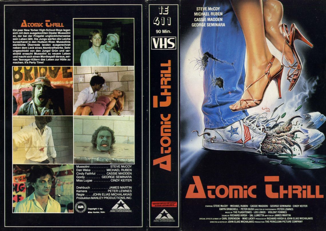 I Was a Teenage Zombie (1987) german vhs cover by Enzo Sciotti