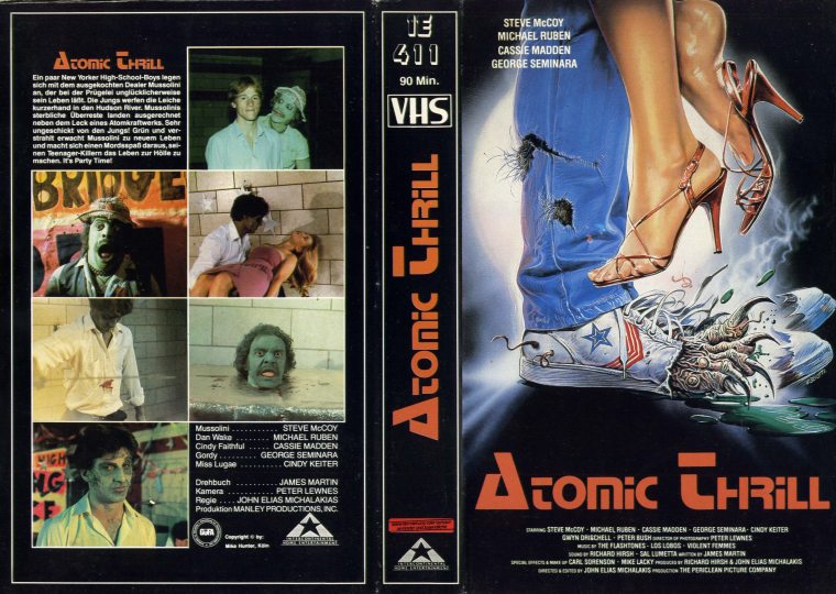 I Was a Teenage Zombie (1987) german vhs cover by Enzo Sciotti