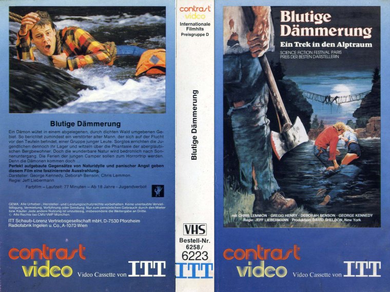 Just Before Dawn (1981) german vhs