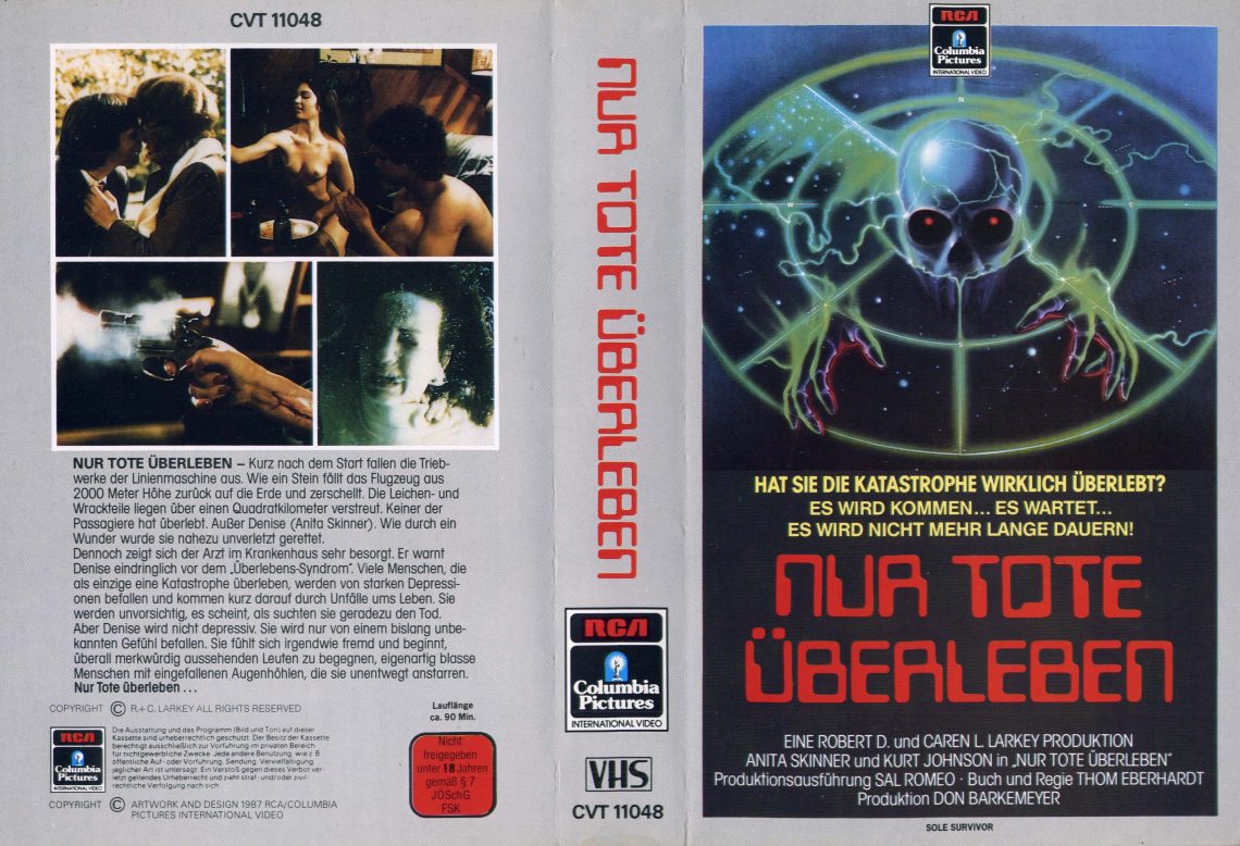 Sole Survivor (1984) german vhs cover by Renato Casaro