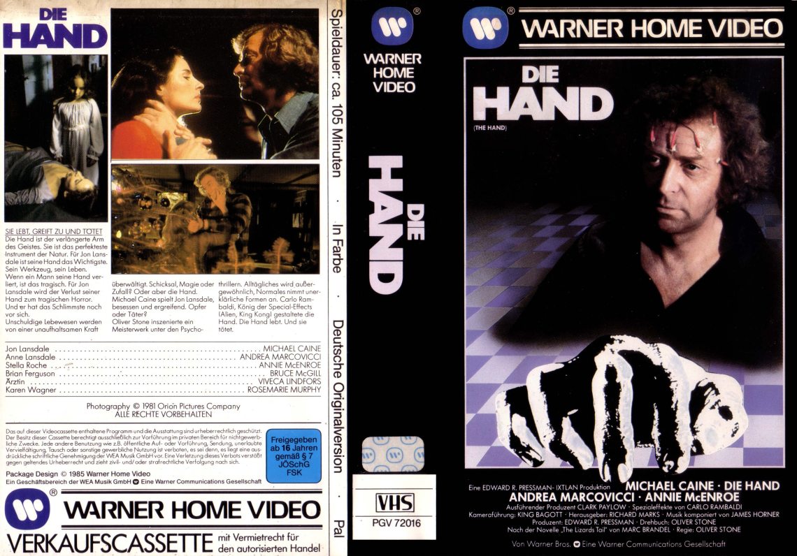 The Hand (1981) german vhs