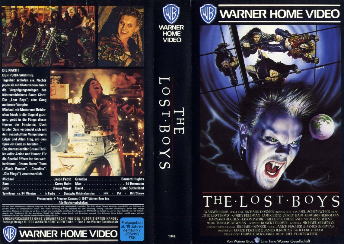 The Lost Boys (1987) german vhs cover by Renato Casaro