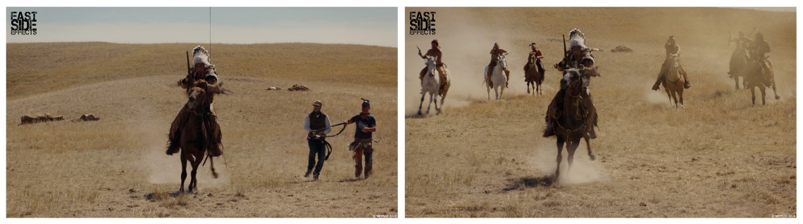 The Ballad of Buster Scruggs - before and after VFX