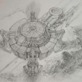 Concept art from production designer Ron&nbsp;Cobb